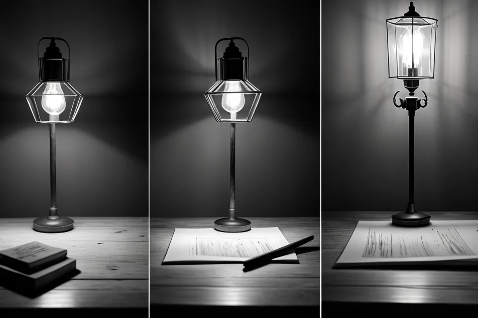 Two different soulmate sketches compared side-by-side on a wooden table.