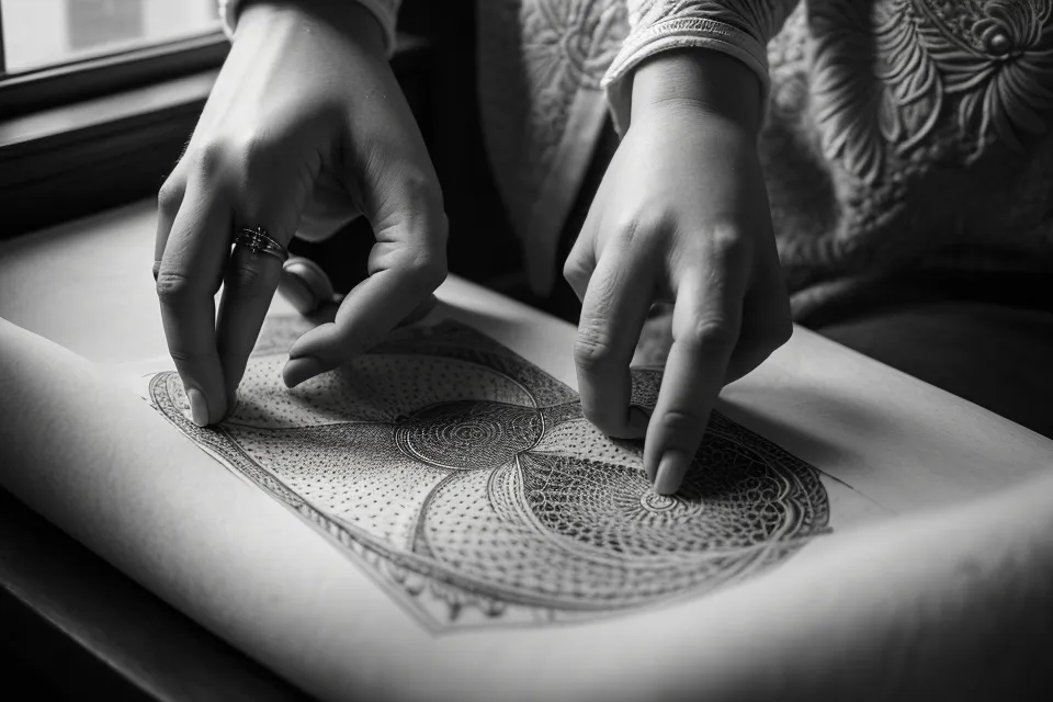 A hand holding a soulmate reading with astrological symbols.