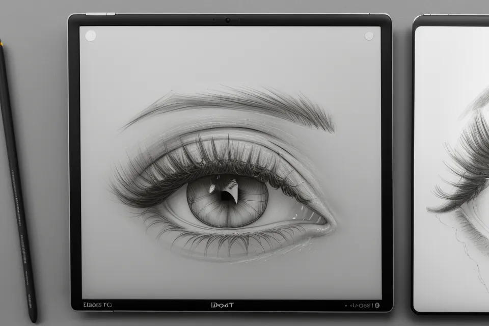 Two different soulmate sketches compared side-by-side on a laptop screen