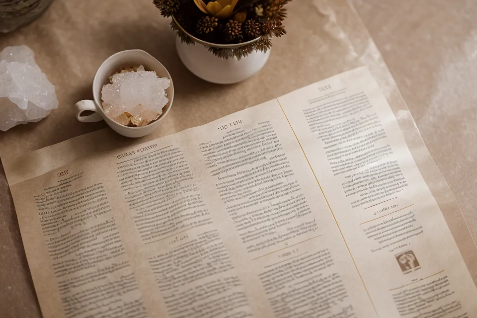 A psychic relationship timeline reading and a soulmate sketch on a wooden table