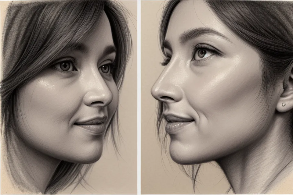 Two psychic soulmate sketch readings compared side by side to spot relationship patterns
