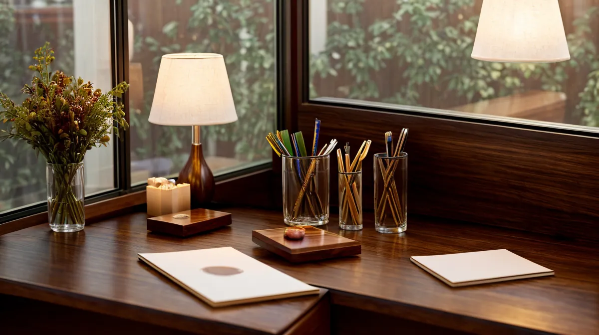 Soulmate sketch review printouts spread across a kitchen table during a suburban Philadelphia psychic experience